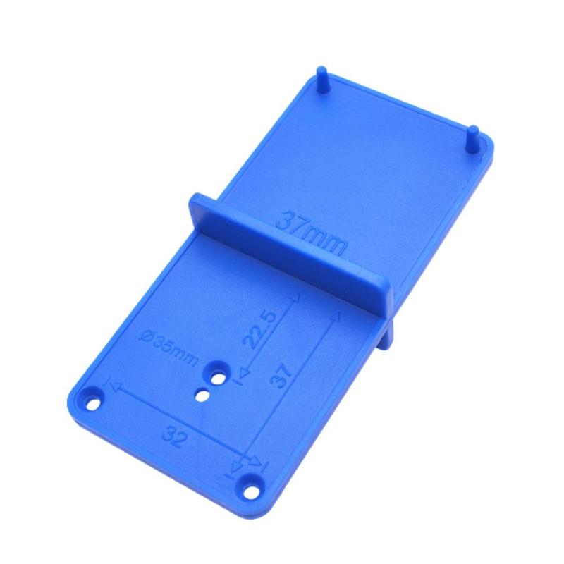 Hole Locator Cabinets Woodworking Tools Door Woodworking Punch Hinge Drill Hole Opener Drill Bit Guide Drill Hole Tools: Blue