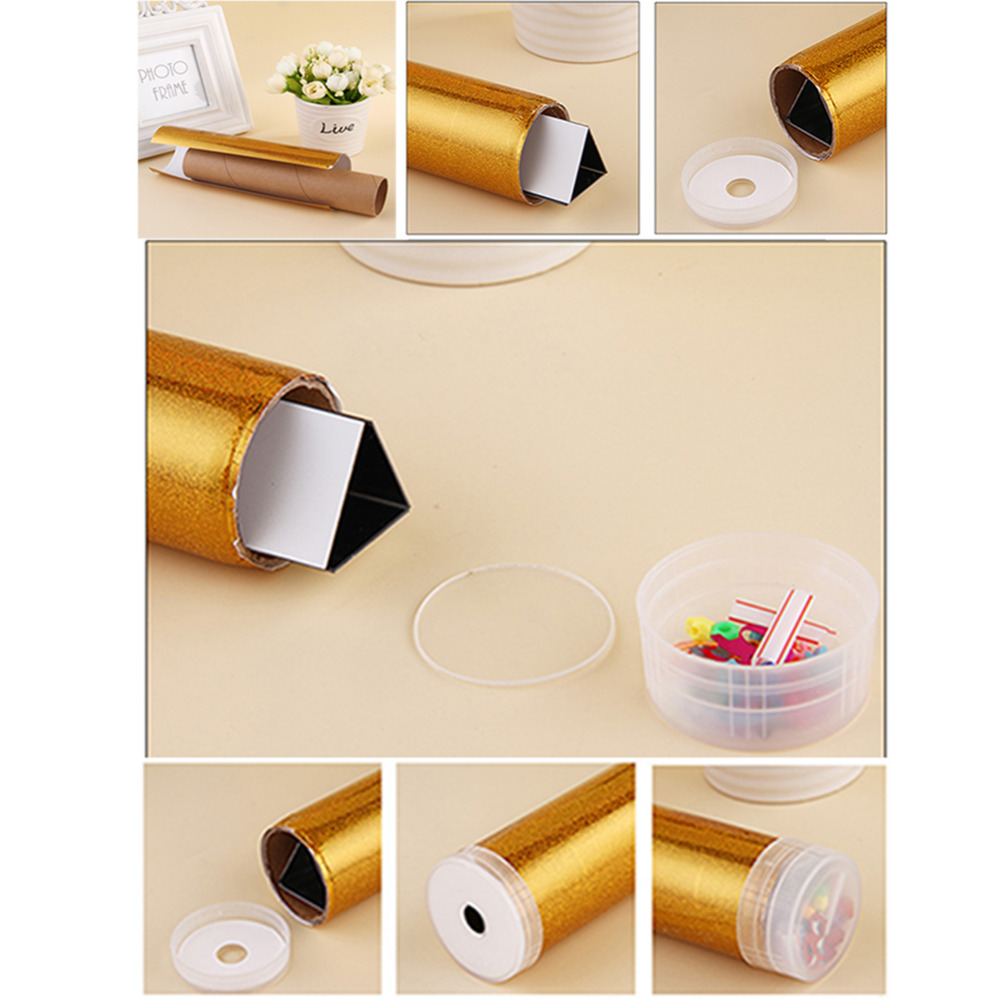 DIY Kaleidoskop freundlicher Pädagogisches Wissenschaft Spielzeug Klassisches Spielzeug Große Verdrehen Rotierenden Kaleidoscopes Farbe in Gelegentlichem