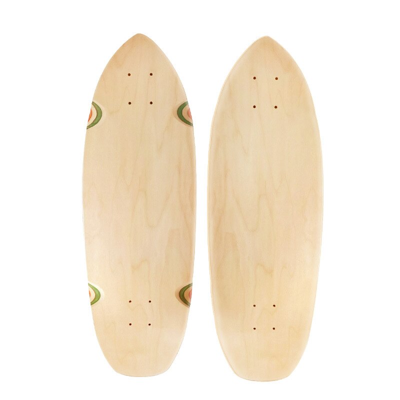 Maple Roller Skateboard Maken Duurzame Professionele Carver Surf Land Skateboard Schaatsen Voor Volwassen Mannen Skate Board Zonder Wiel