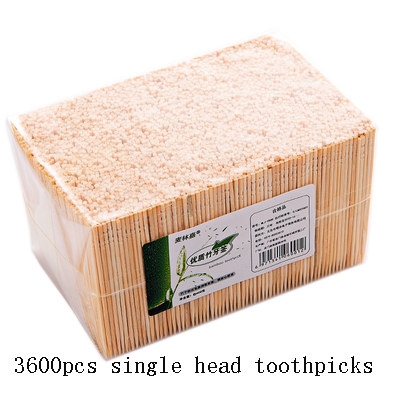 Bamboo toothpicks automatic pressing toothpick box bulk tooth picks hygiene teeth cure cleaning dent disposable toothpicks: single head a