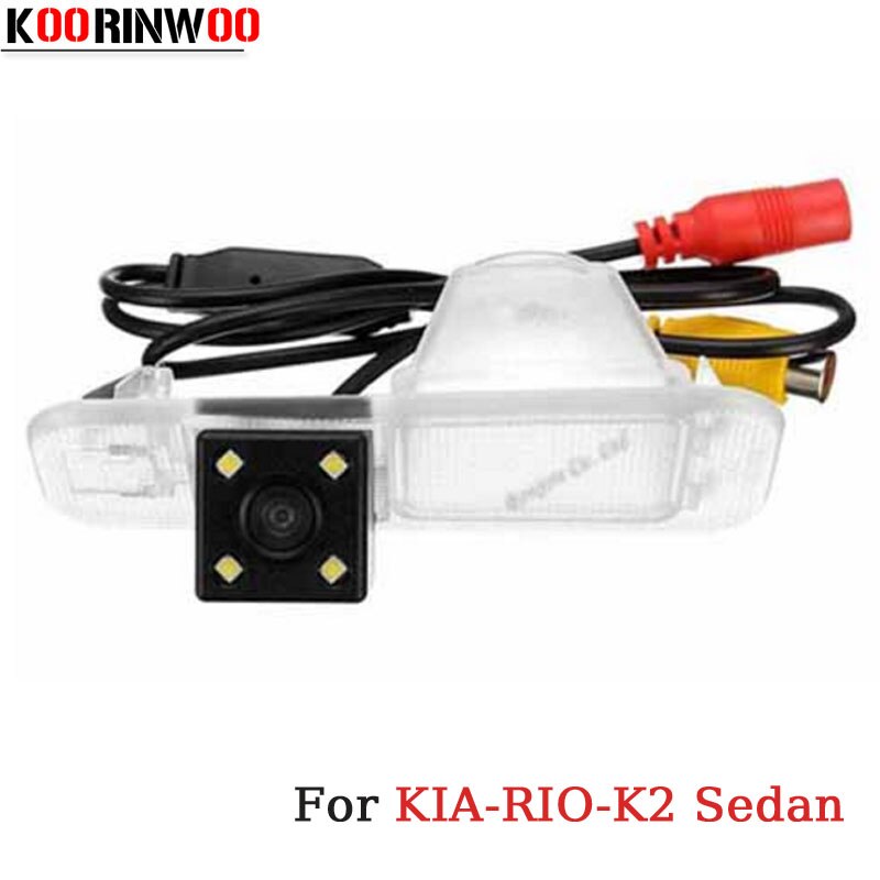 Auto achteruitrijcamera voor Kia/K2 Sedan 170 Graden CCD 4 LED Auto achteruitrijcamera Parkeerhulp nachtzicht Waterdichte Cam