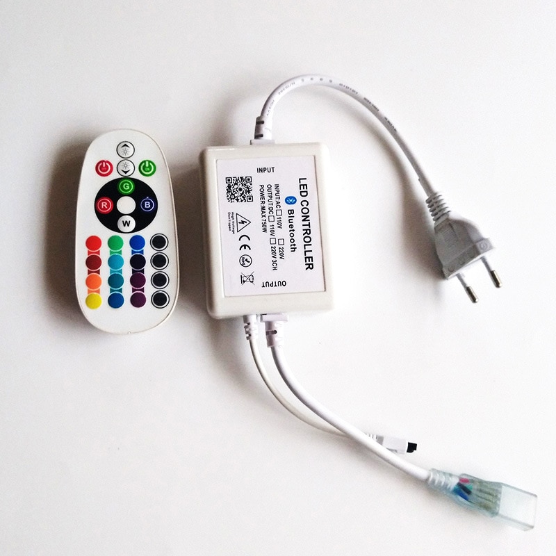 110v 220v rgb wifi controller led strip controller bluetooth 24 key ir remote app control for rgb 5050 led strip wifi control