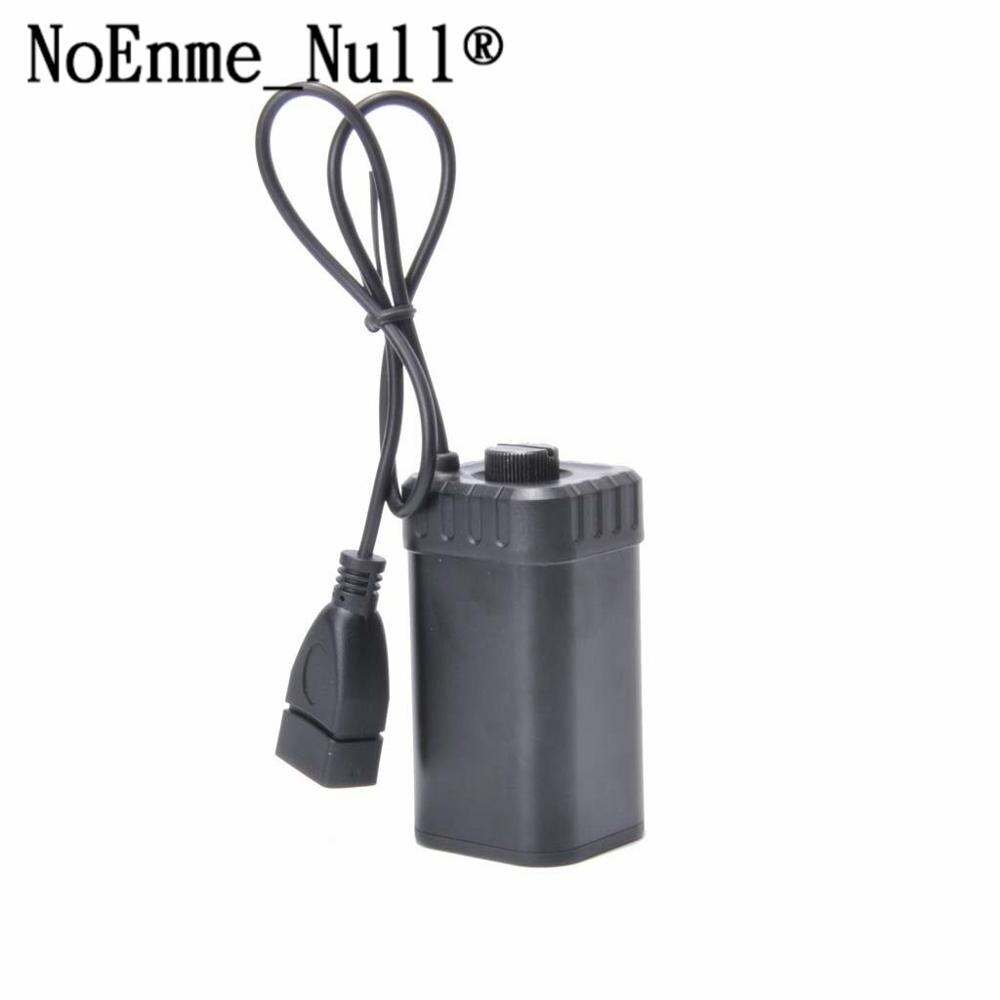 Vandtæt 5v usb bærbar 4x aa batterioplader holder kit power bank case box: Sort