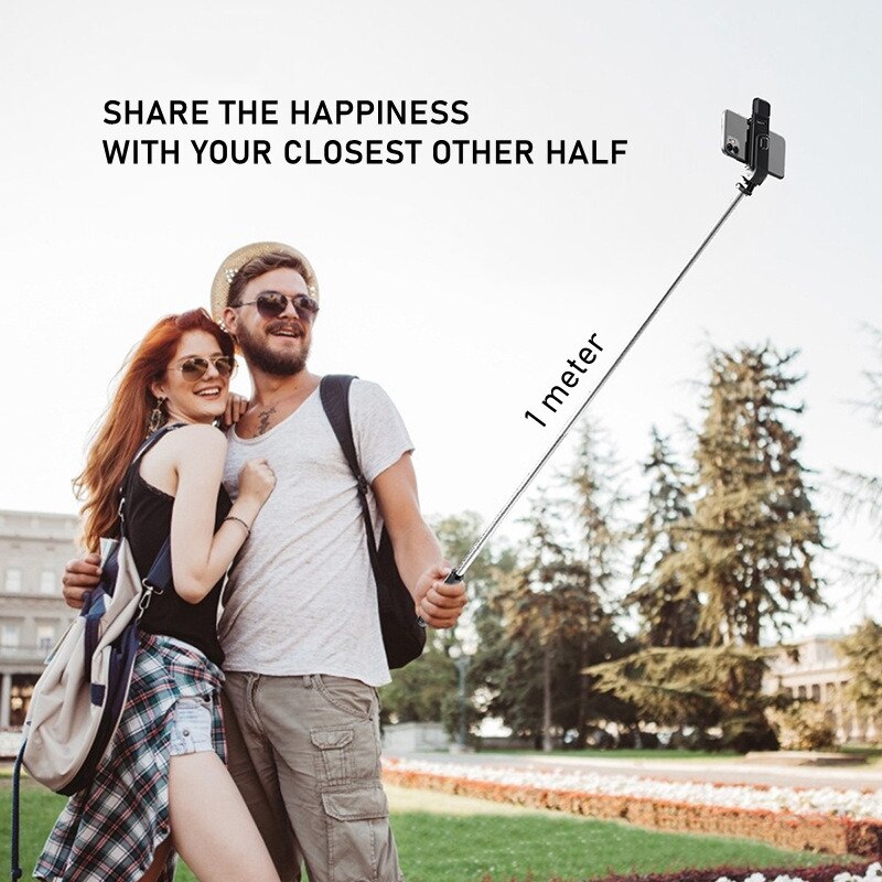 4 in 1 bluetooth-selfie-stick mit led-fülllicht, faltbarem stativ für smartphone-kamera, kabellosem, ausziehbarem monopod-selfie-stick