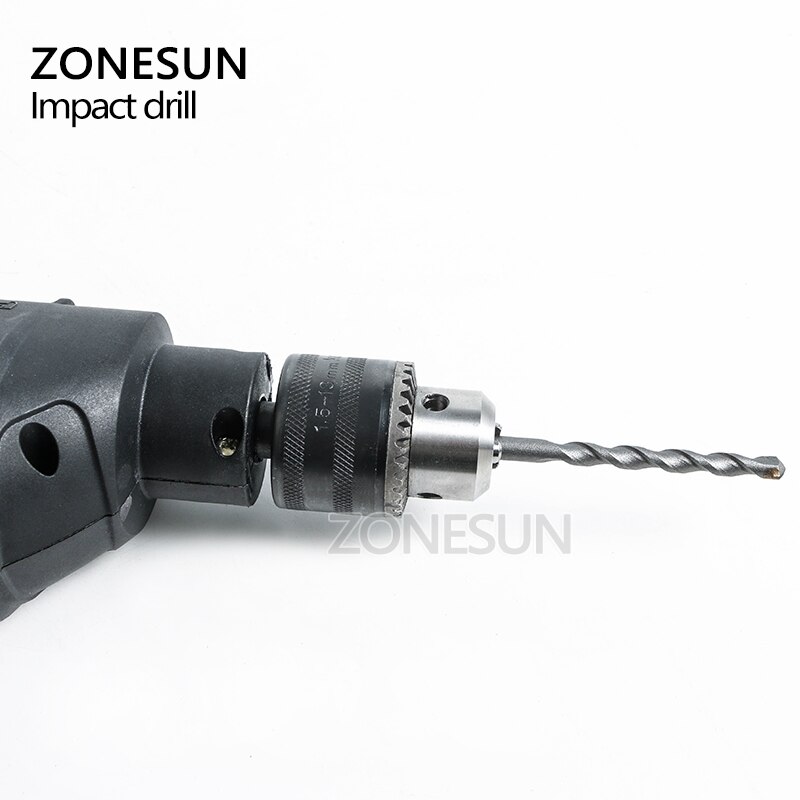 ZONESUN Rotary drill Electric Screwdriver portable reversible power tools automatic woodworking steel, Aluminum drilling machine