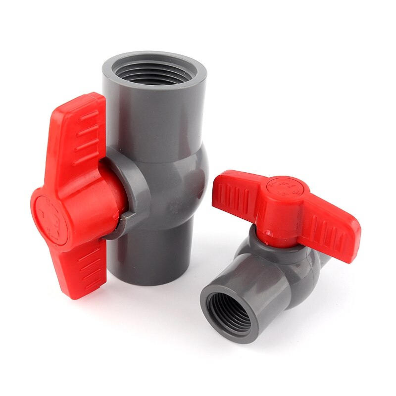 1-3 stk 1/2 " -4 " stor størrelse grå hunngjenger pvc kuleventil hage vanningsslangekoblingsfittings akvariebryter kuleventil