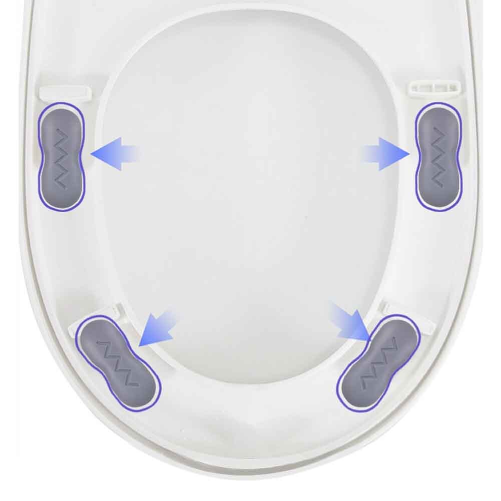 4 Paar/set Vervanging Onderdelen Bumpers Buffering Badkamer Pads Sterke Lijm Toiletbril Buffers Reparatie Eenvoudig Installeren Universele