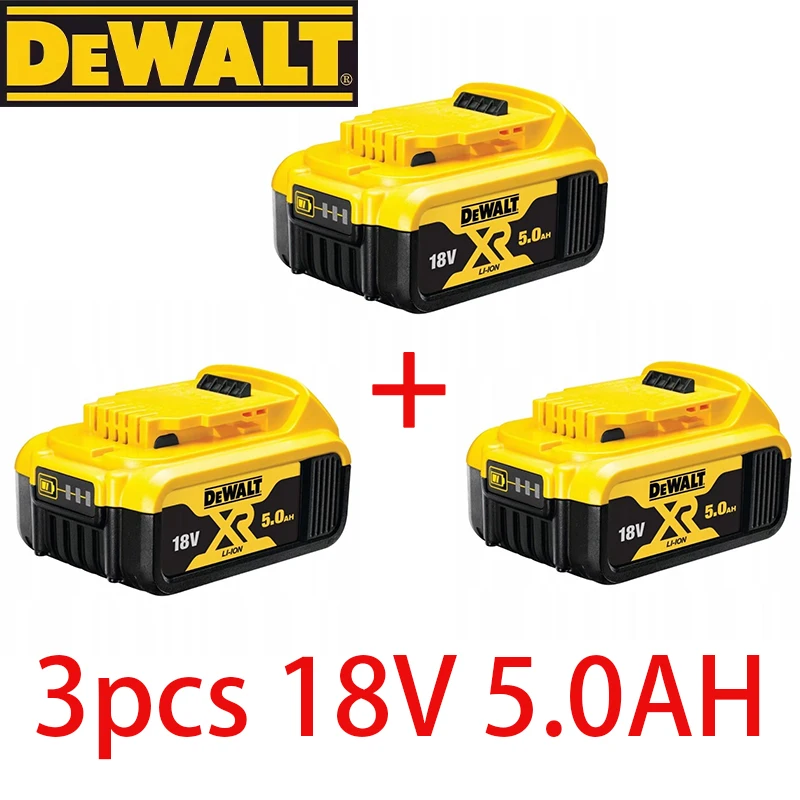 DEWALT original 18V, 5.0AH, DCB115, DCB118 chargeur de batterie, charge rapide, batterie au lithium, batterie d'outil