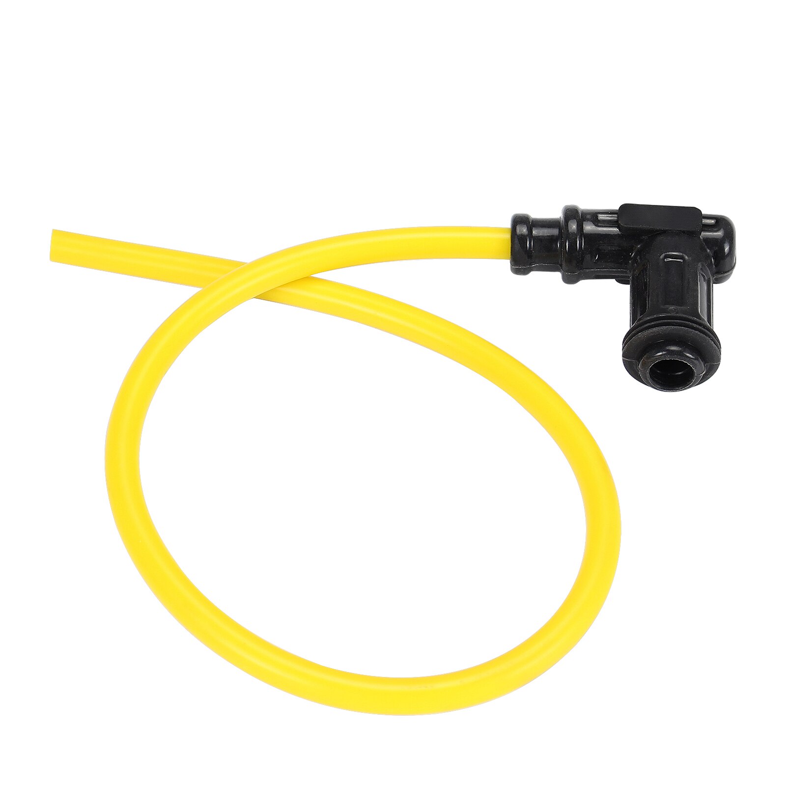 Power Cable Wires Ignition Coil Spark Plug Iridium 50cm Yellow Cap Motorcycle Racing Street
