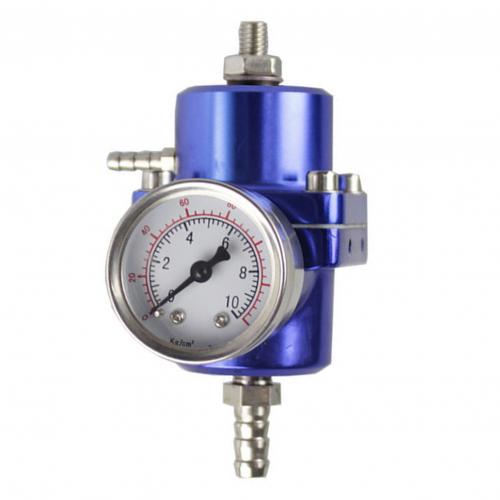 Car Modified Fuel Pressure Enhanced Regulating Valve Regulator Petrol Booster: Blue