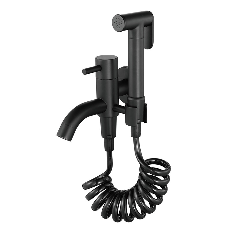 Handsproeierset toiletset bidetkraan badkamer douchekop zelfreinigende handgieter: Default Title