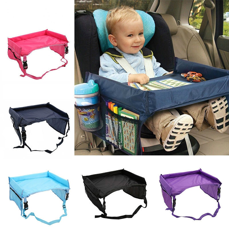 Waterdichte Tafel Autostoel Lade Opslag Kinderen Speelgoed Baby Kinderwagen Houder Voor Kinderen 4 Kleuren