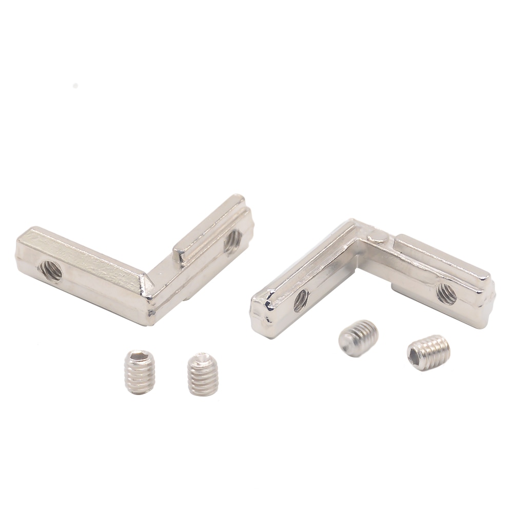 T slot l type 90 grader 3030 aluminium stik beslag fastgørelse eu standard 30/40/45 serie aluminium profil dele 3d printer