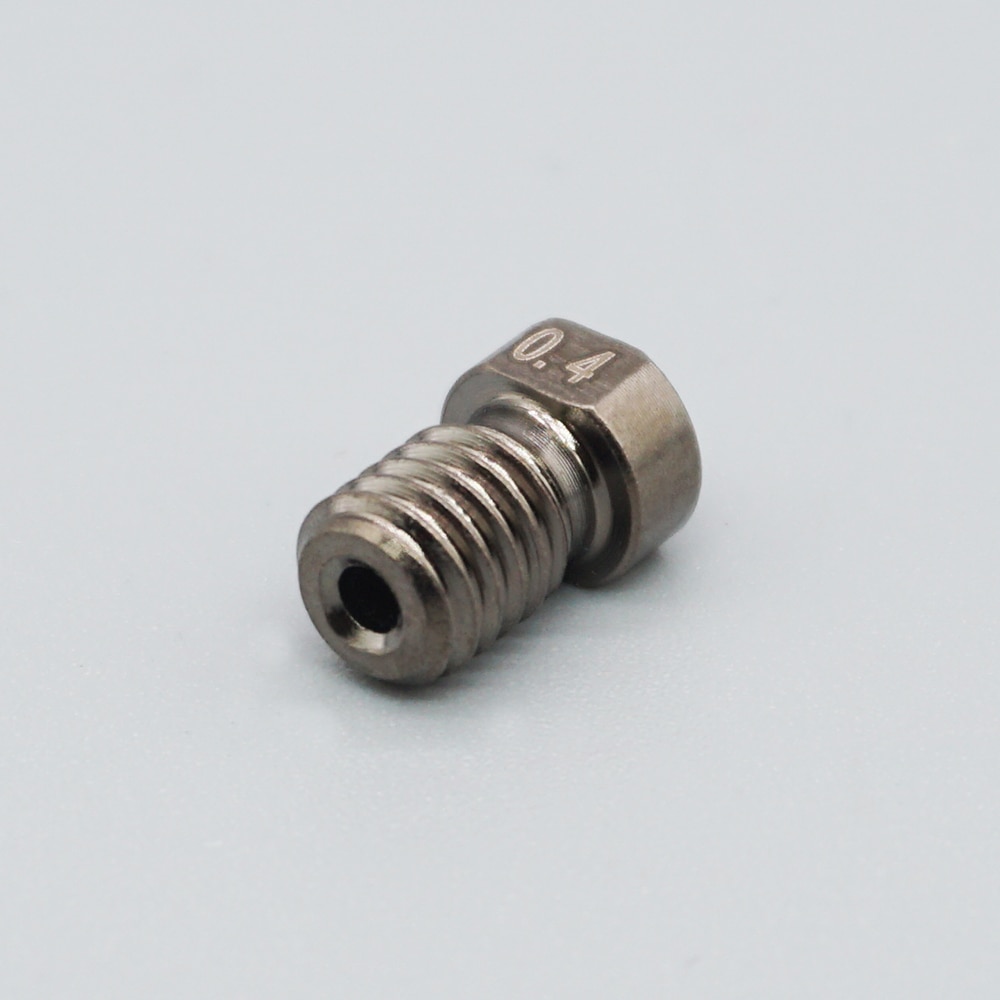 3D Printer Parts Nozzle E3D V6 Die Steel Nozzle V5 High Temperature Hardened Steel Nozzle M6 Thread 0.2/0.3/0.4/0.5/0.6 1.75mm