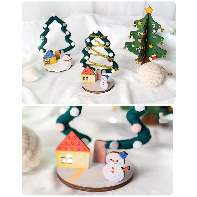 Diy-weihnachtsbaum-set, origineller weihnachtsschmuck, zubehör für kinder gegen langeweile, anleitung zum selbermachen