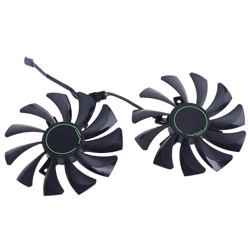 1 Pair HA9010H12F-Z 4Pin Cooler Fan Replacement for MSI GTX 1060 1660Ti RTX 2060 Graphics Card Fan