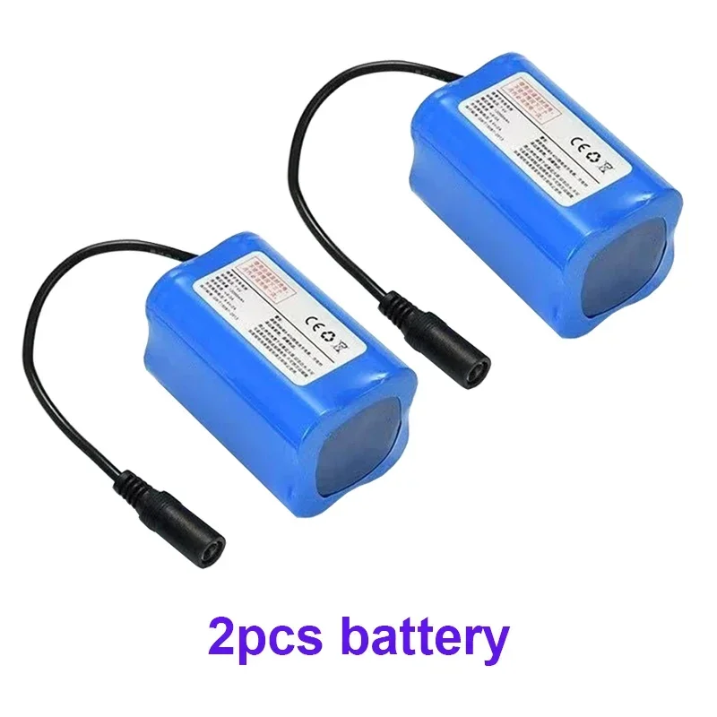 100% 7.4V 12000mAh 21700 Li-ion Battery For T188 T888 -5 V007 C18 H18 RC Fishing Bait Boat accessories: GRAY