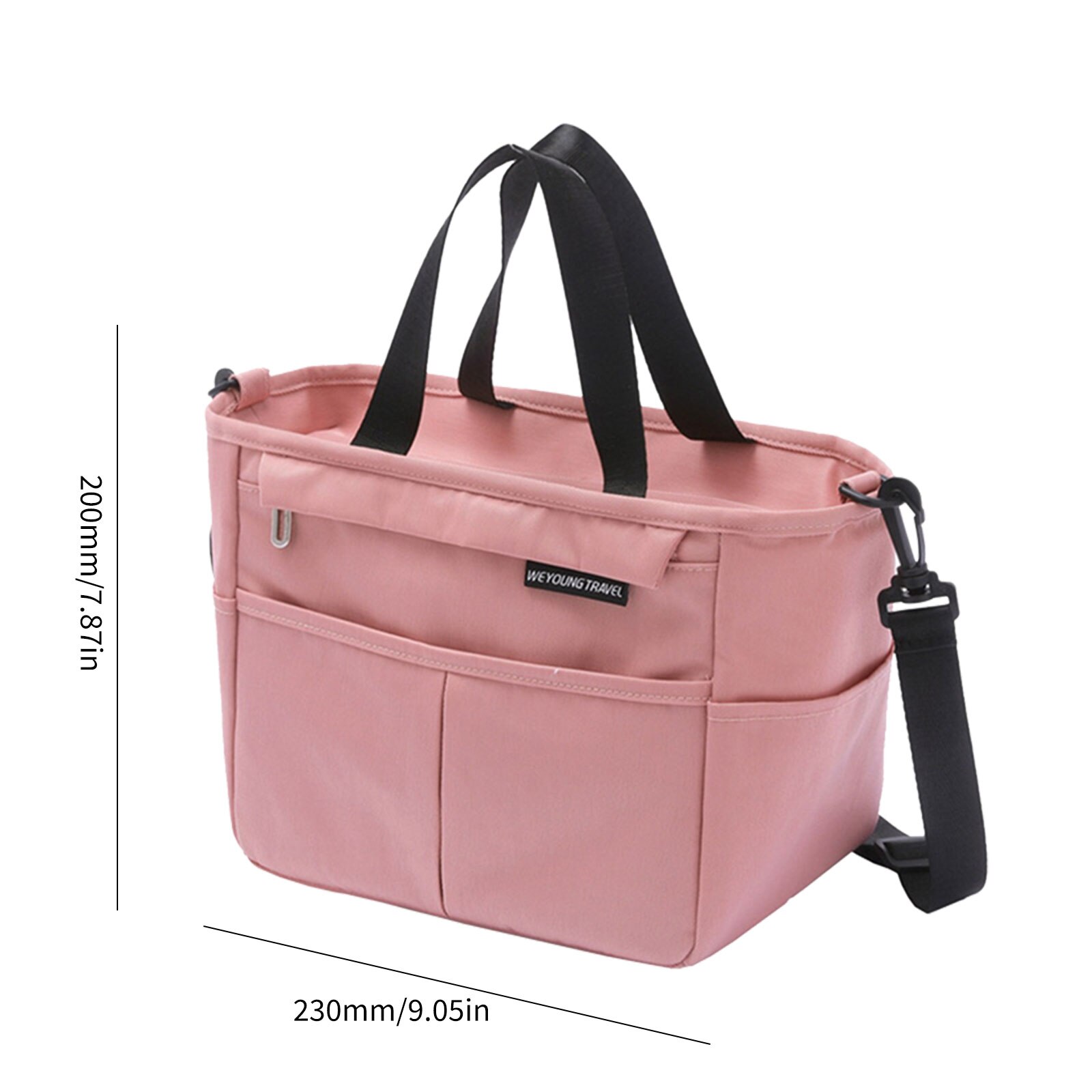 Sac Isotherme NERTHUS FIH 1490 – Noir, Intérieur Isolant – Poignée Et Bandeoulière – Pour Repas Bureau Ou Pique-nique