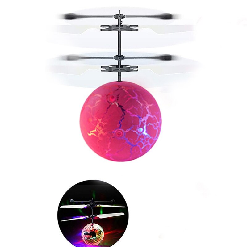 Infrared Induction Remote Control Luminous Flying Toy Built-in LED Light: B