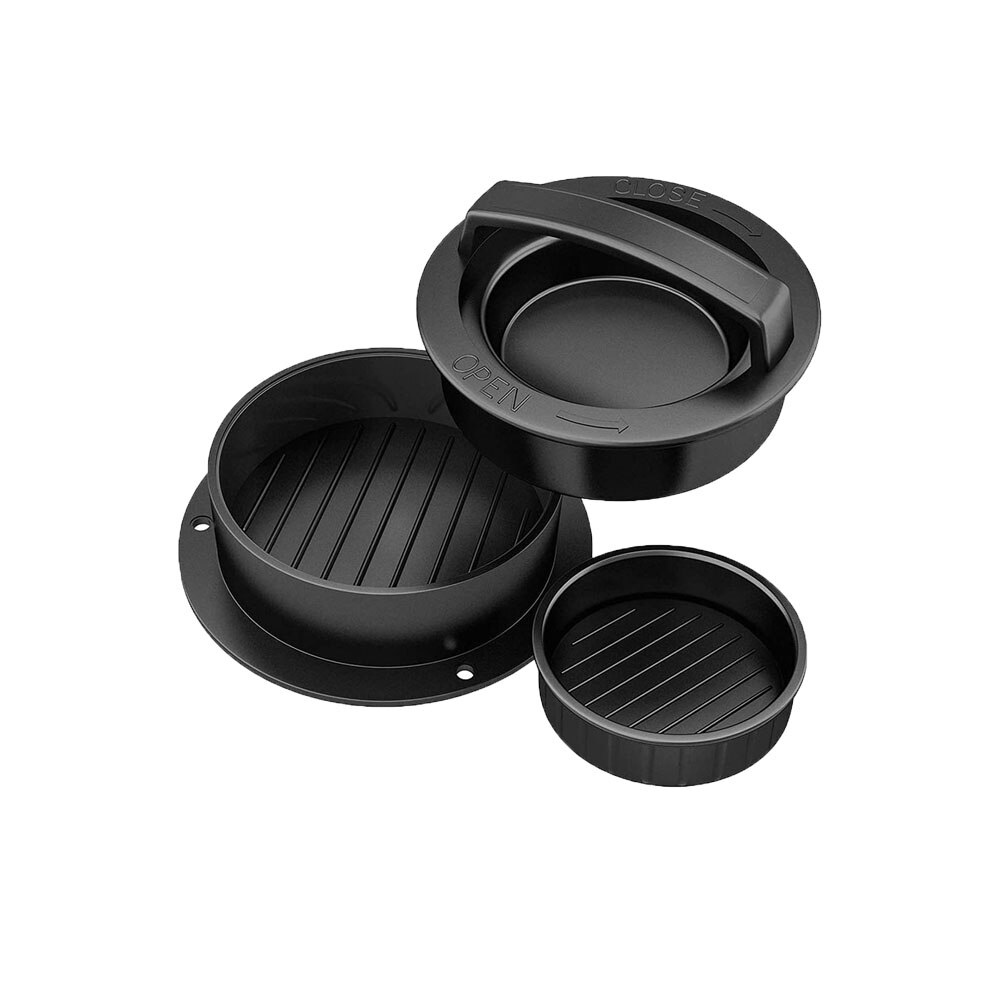 Hamburger Meat Press Maker Round Shape Non-Stick Chef Cutlets Hamburger Meat Beef Grill Pie Press Mould Maker Kitchen Supplies: No Hamburger paper