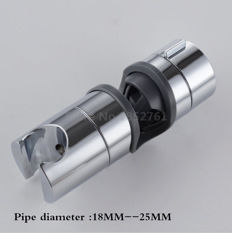 ABS Chrome 18-25 MM Shower Pipe Adjustable Bracket Holder Shower Head Mounting Black Brackets Bar Racks Bathroom Product: 18-25mm Gray