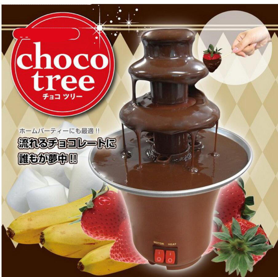 Roterende chokolade springvandsmeltemaskine med varmefunktion chokolade fondue tempereringsmaskine