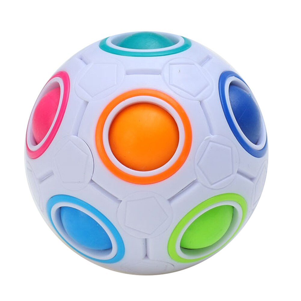 Spherical Ball Rainbow Football Anti Stress Puzzles Toy Puzzle Baby Early Educational Toy