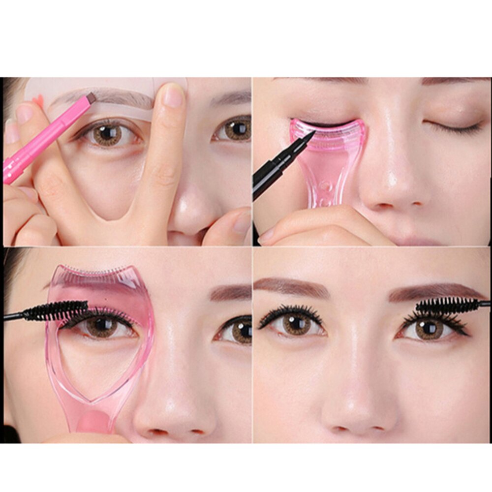 2 Set Professionele Spruw Uuseful Wimper Pads Eyeliner Patches Makeup Tools Voor Vrouw (Set 1 En Set 2)