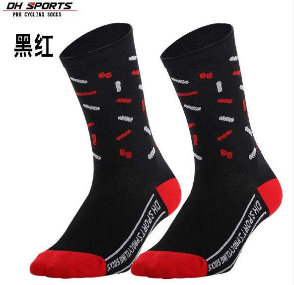 Fietsen Sokken (3 paren/partij) DH SPORT/DH021 Nylon Mannen Sport Sokken Basketbal Buiten Wandelen Sokken: Black 2