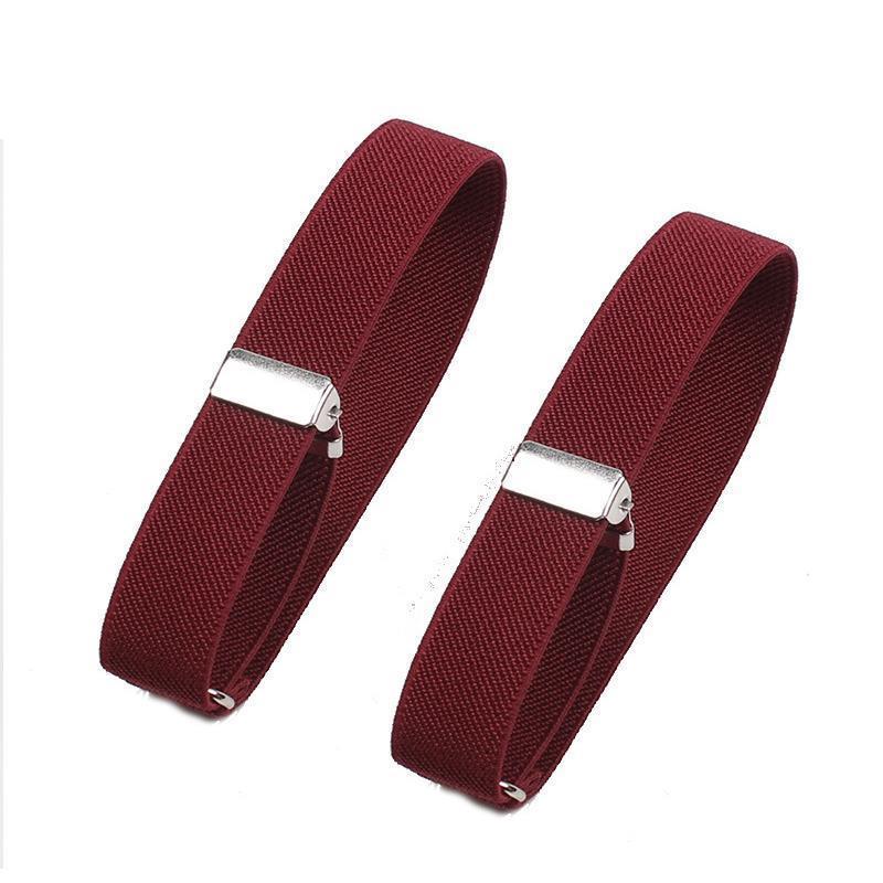HEIßER 2Pcs Herren Hülse Strumpfbänder Halter Elastische Armband Hemd Hülse Halter Frauen Männer Einstellbare Nicht-Slip arm Manschetten Bands: Blau
