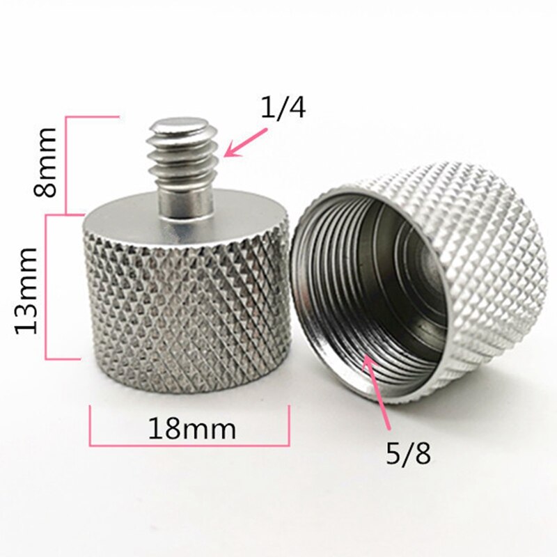 Mic Stand Adapter, Mic Screw Adapter Male to Female Threaded Mic Adapter, for Camera Monitor, Mic Stand