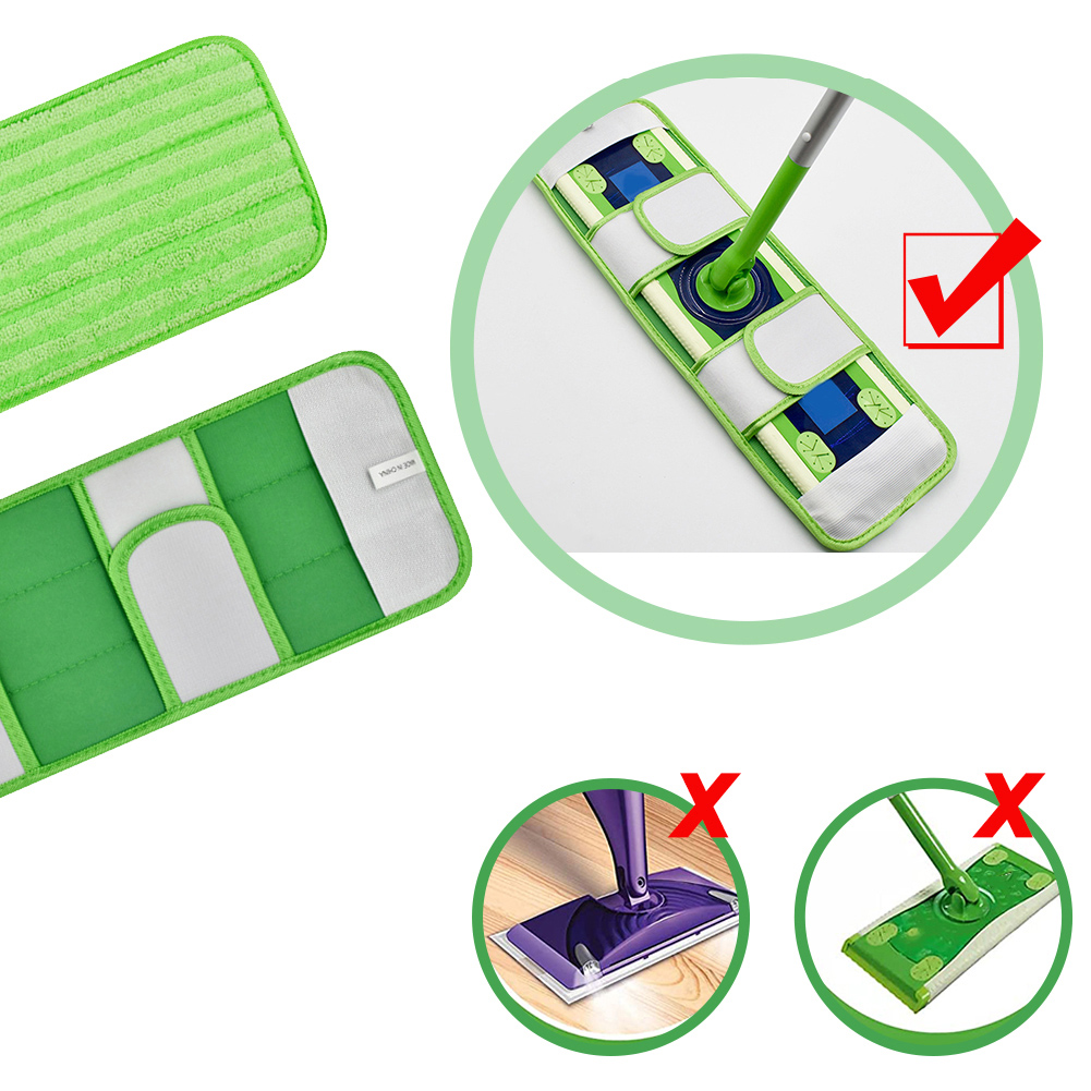 Swiffer sweeper xl microfiber refill pads for effective dirt and hair pickup.