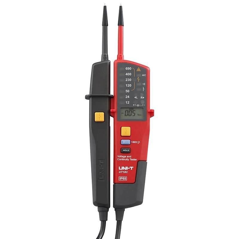 UNI-T ut15c ut18c ut18d indicador de tensão voltímetro digital volt sonda medidor de tensão testador multímetro de continuidade de sequência de fase: ROXO