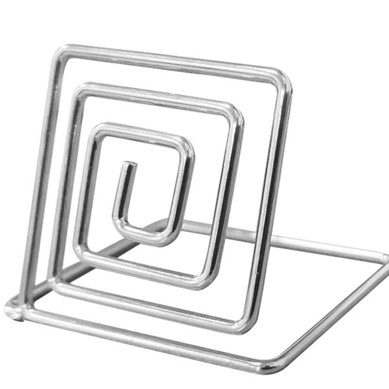 Wire Place Card Holder Metal Stainless Steel Display Stand Wedding Name Desktop Table Food Signs (Place Card Holders 26Pcs): Default Title