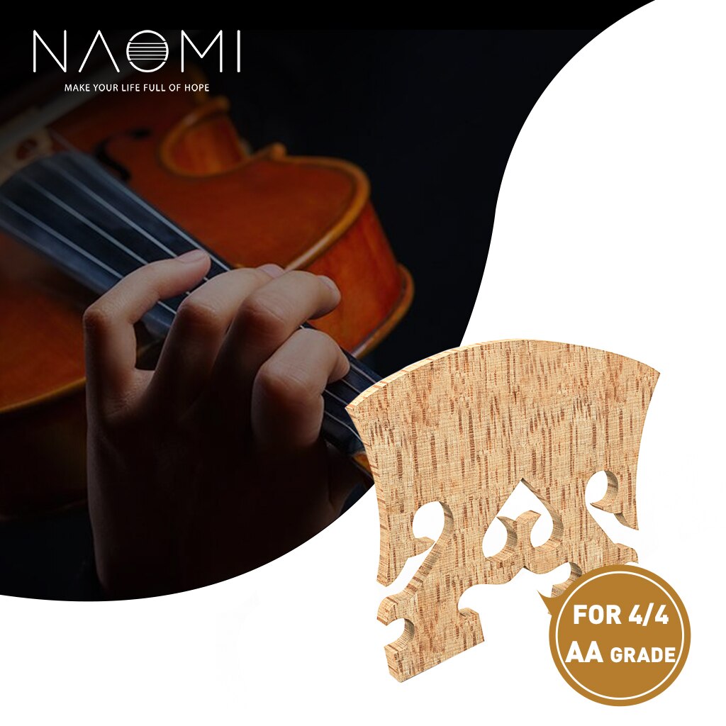 Puente de Violín de grado AA, accesorio de Arce, 4/4, Alemán/francés/barroco, uso duradero: Baroque-3