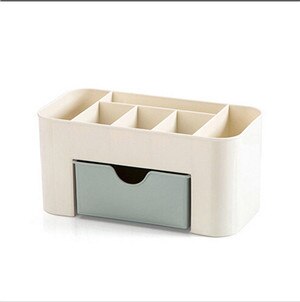 Makeup etui plast make-up arrangør opbevaringsæsker kosmetik beholder holder smykker diverse æske hjem