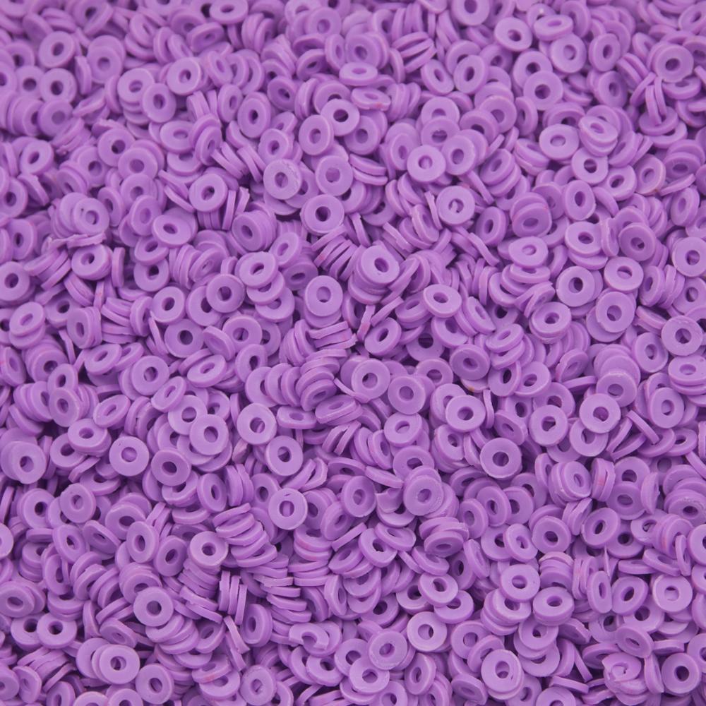 Hollow Round Dot Circle Shape Polymer Clay Slices Colorful Sprinkles for Slimes Filling HandCraft Acrylic Epoxy Resin Filler: 6 purple 65gram