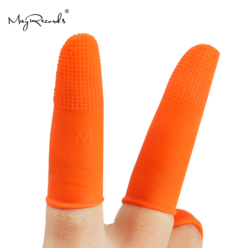 100 stuks beschermende antislip vingertop handschoenen latex rubber vingertop handschoenen antistatische handschoenen