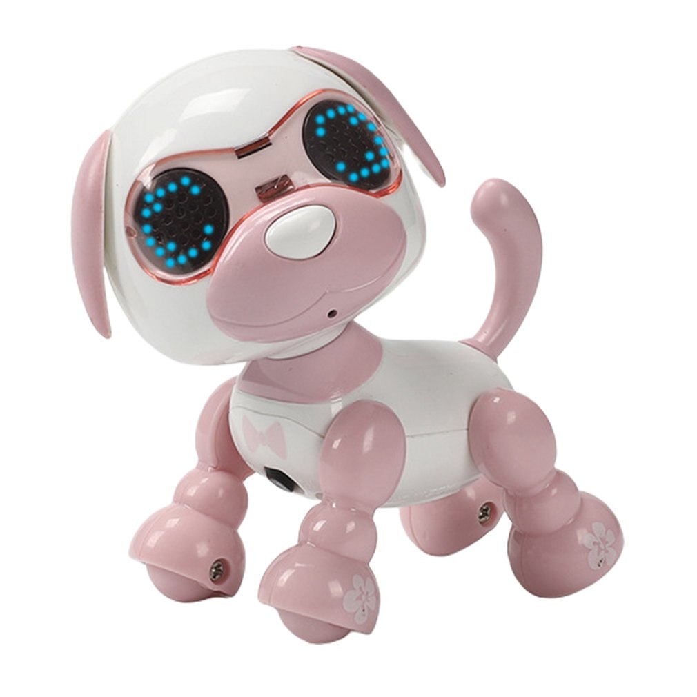 Intelligente Roboter Hund freundlicher Intelligente Haustier Hund Induktion Elektrische Spielzeug Welpen Intelligente Elektronische Haustier: Rosa