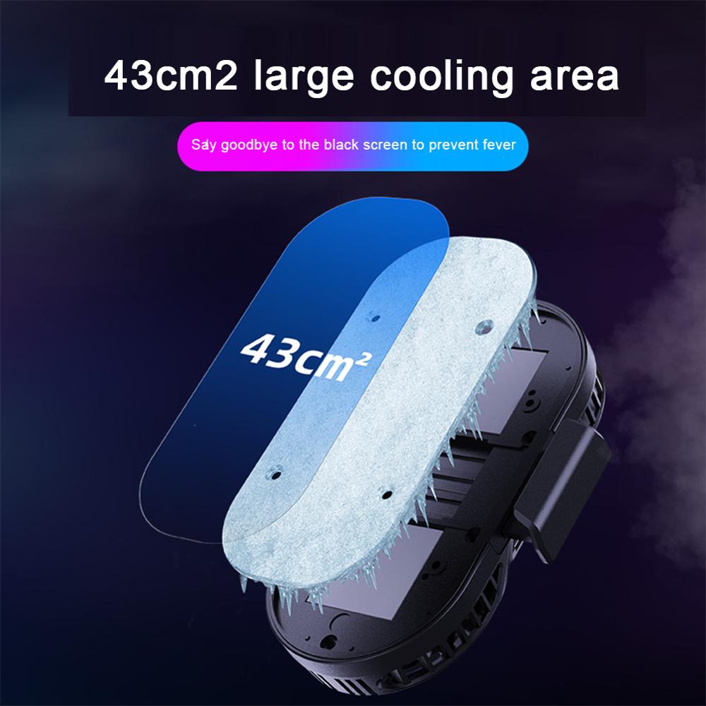 Universele Mobiele Telefoon Radiator Halfgeleider Dubbele Cooler Fan Telefoon Houder Gamepad Controller Koellichaam Gaming Telefoon Cooler