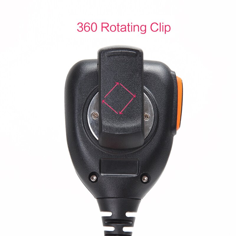 Abbree Imperméable PTT Haut-Parleur D'épaule Micro POUR Baofeng DM-860 DM-1701 DM-X DMR UV-82 UV-5R Talkie-walkie Radio Bidirectionnelle