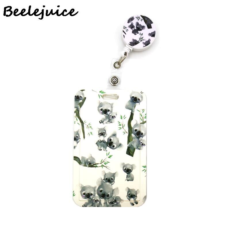 Porte-clés en forme de Koala, joli collier Horizontal, Animal mignon, sangle de cou, lanière, porte-badge: 4