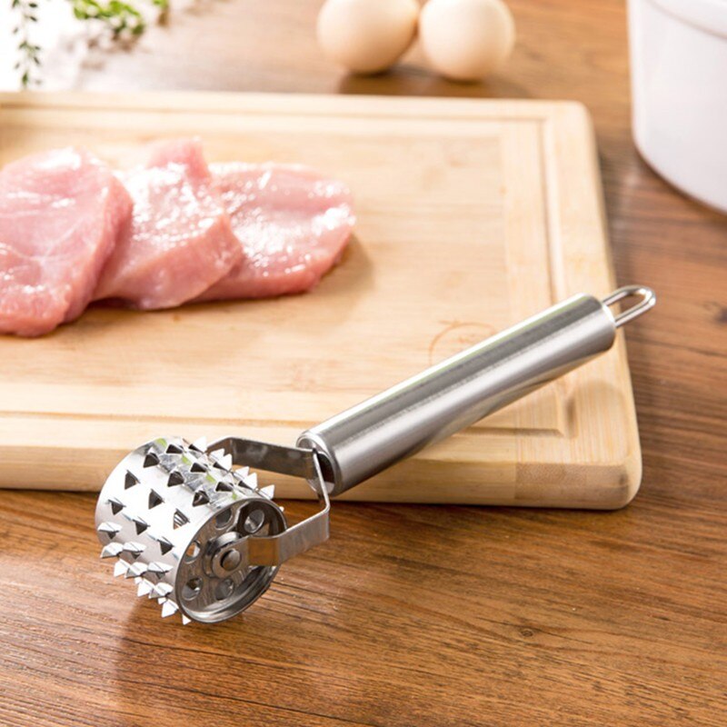 Ruostumattomasta teräksestä valmistettu lihan mureuttaja pihvi grilli bbq ruoanlaitto keittiötyökalu