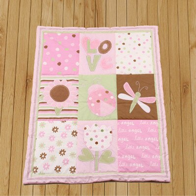 ! cartoon baby beddengoed set ledikant beddengoed set voor meisjes jongens baby dekbed baby quilt: Paars 