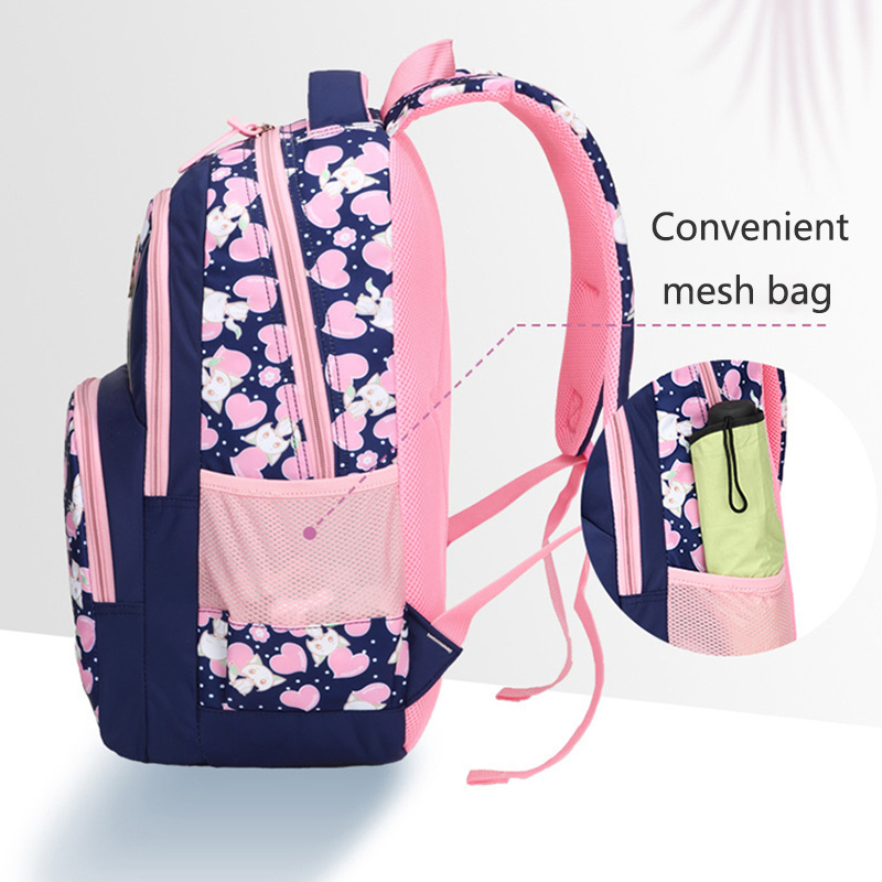 Enfants sacs d'école pour filles école primaire sac à dos enfant princesse impression cartable Oxford grand dessin animé 6-12 ans