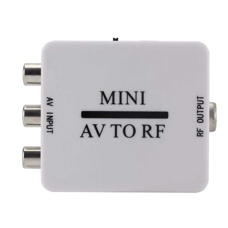 Mini Hd Video Converter Box Rca Cvsb Av Rf 67.25Mhz 61.25Mhz Video Adapter, mini Av Rf Versterker Tv Switcher