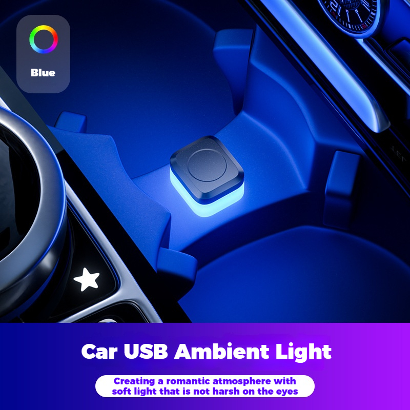 Mini universal usb bil interiør omgivelseslys led signallys bil leselys dekorasjoner bil interiør tilbehør lys: 4300k hvit gul / 5500k