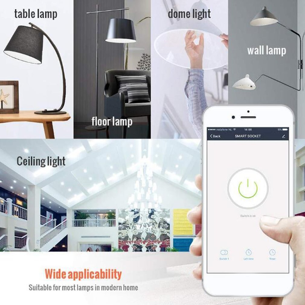 Wireless Socket 10A/13A British Standard Wifi Socket Smart Socket Timing Socket Mini Charger AC DC Power Supply