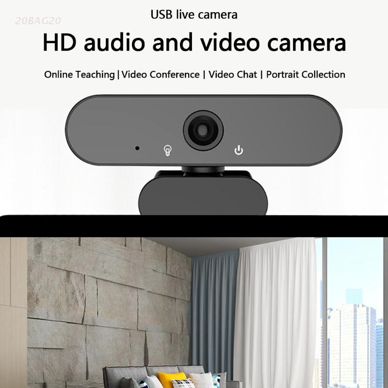 1080P Webcam PC Web Camera 360 ° USB Mic Live Beauty Cam per urlare Live Vedio