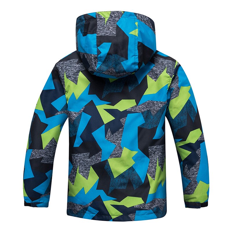 herbst Winter Jungen Windjacke Jacken Polar- Vlies Mäntel freundlicher Oberbekleidung Sport hoodie Kleidung Doppel-Deck Wasserdichte Jacke